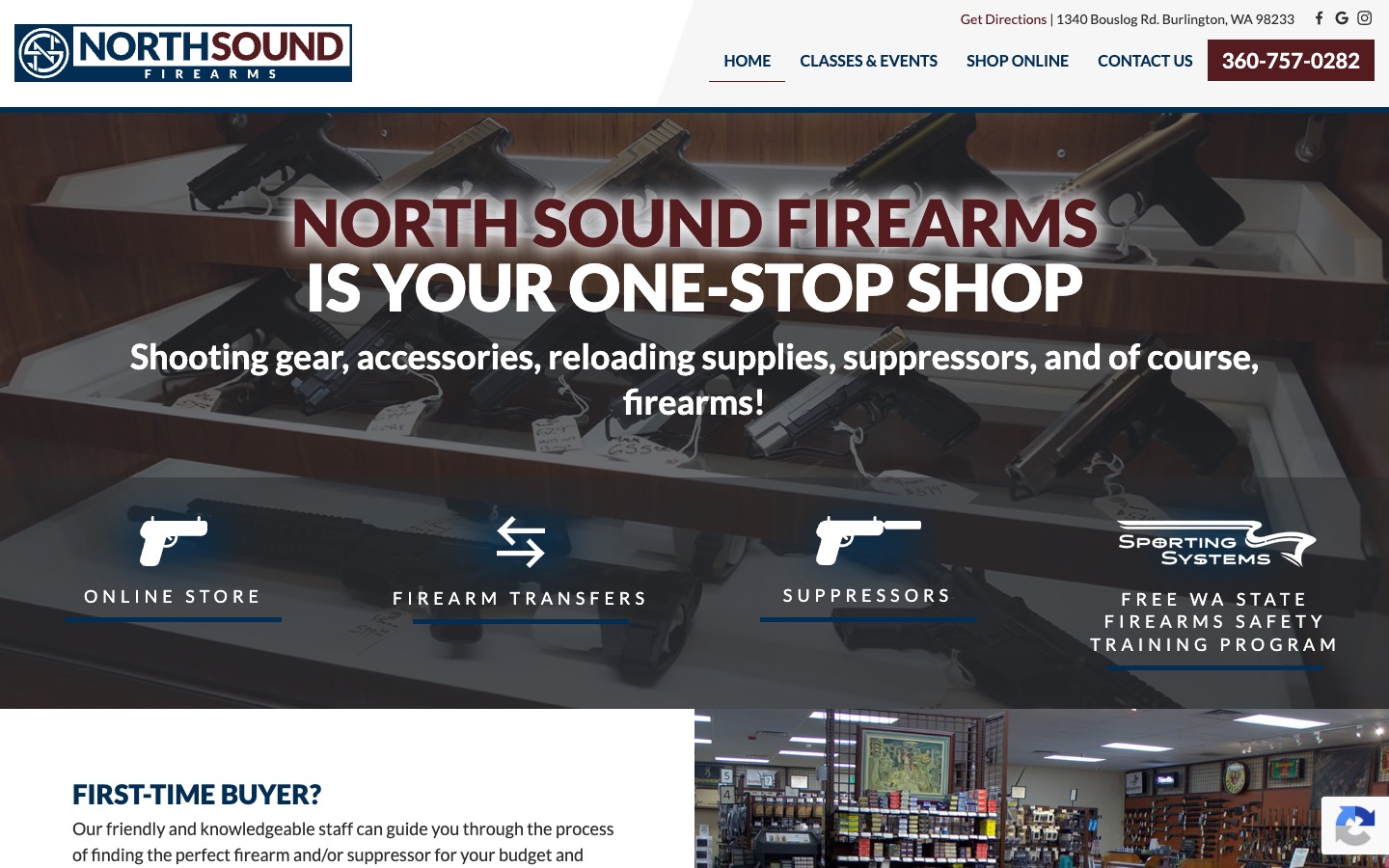 The current homepage